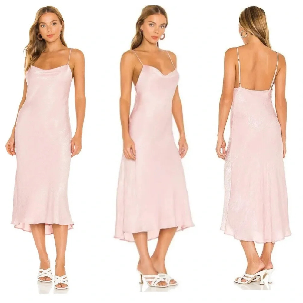 New! Resa berri slip cowl neck midi dress nwt 17468